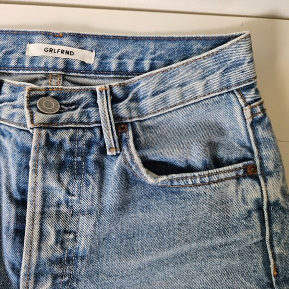 GRLFRND Karolina High-Rise Skinny Jean in Janise Blue Denim Size 24 - Picture 5 of 11